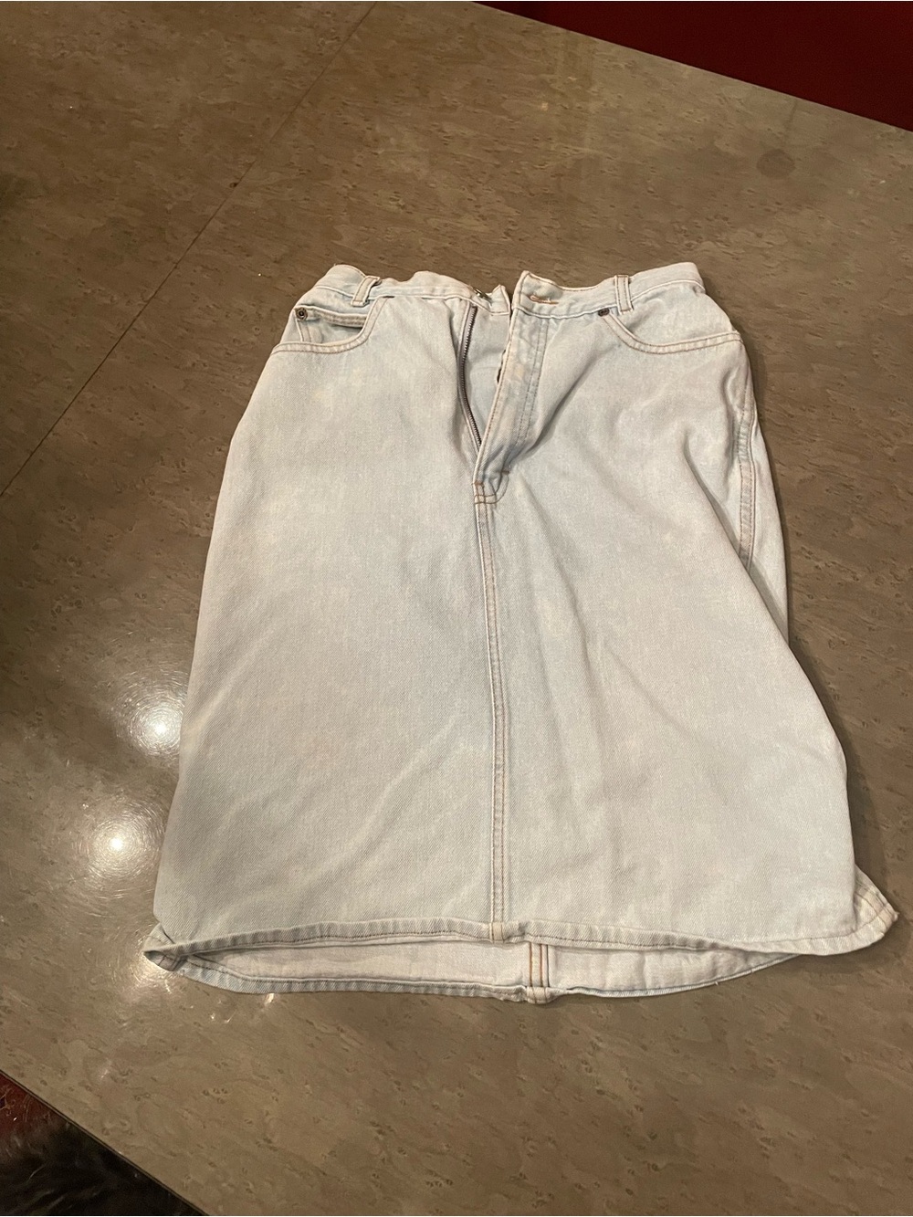 Vintage 90s Calvin Klein Light wash Blue Denim Skirt
